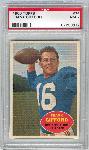 1960 Topps Football- #74 Frank Gifford- PSA NM 7 