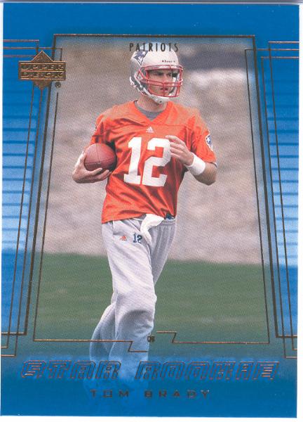 2000 Upper Deck Football- #254 Tom Brady RC, Patriots