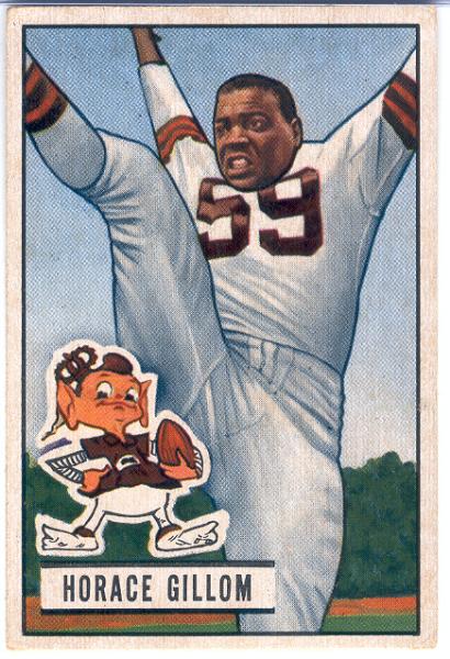 1951 Bow Fb- #37 Horace Gillom, Browns