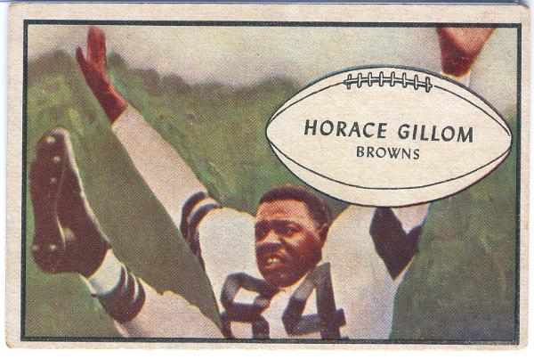 1953 Bow Fb- #40 Horace Gillom, Browns