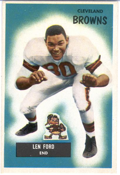 1955 Bow Fb- #14 Lew Ford, Browns- RC