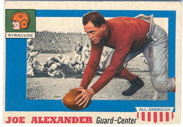 1955 Topps Fb- All American - #41 Alexander, Syracuse