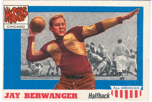 1955 Topps Fb- All American- 78 Jay Berwanger, Chicago 