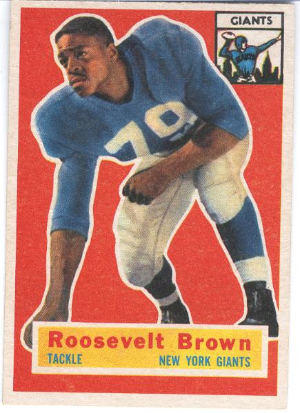 1956 Topps Fb- #41 R. Brown- RC