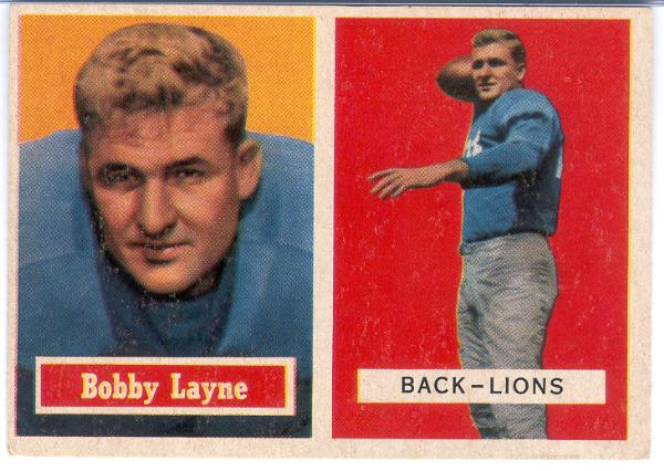 1957 Topps Fb- #32 Layne