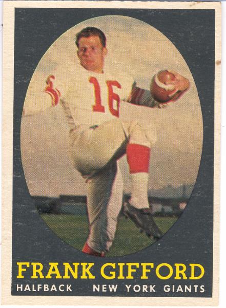 1958 T Fb- #73 Frank Gifford