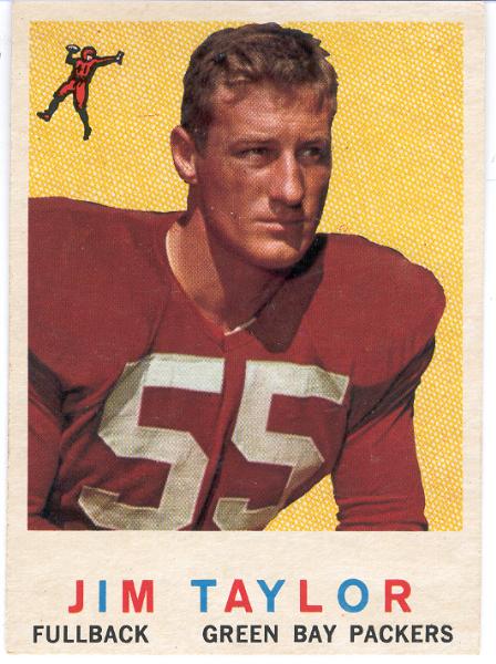 1959 T Fb- #155 Jim Taylor RC