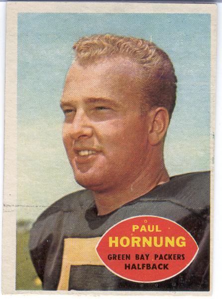 1960 Topps Fb- #54 Paul Hornung