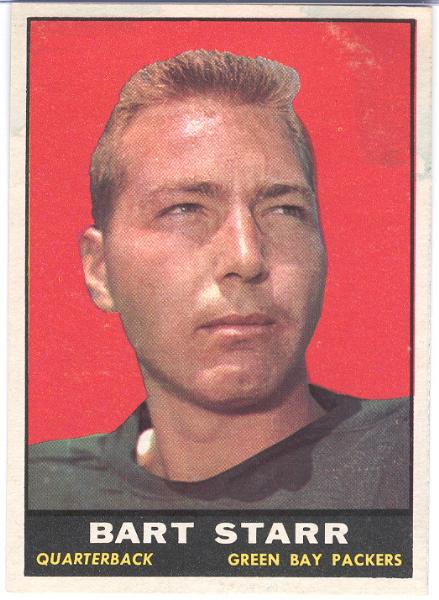 1961 Topps Fb- #39 Bart Starr, Packers