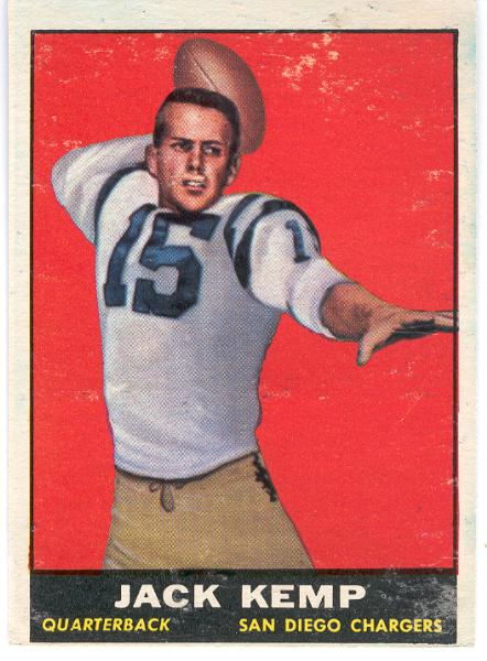 1961 Topps Fb- #166 Jack Kemp