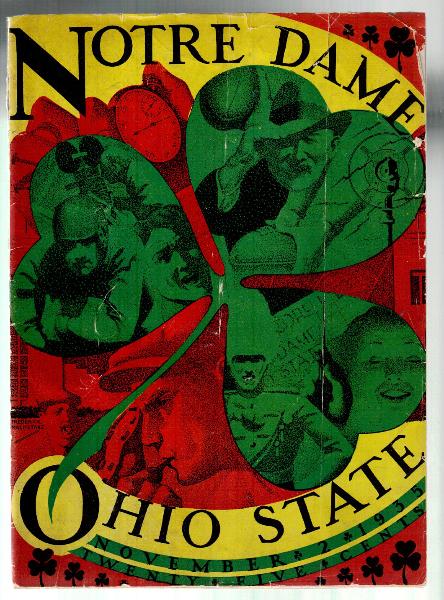 November 2,1935- Notre Dame at Ohio State Football Program