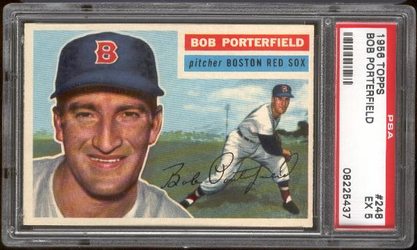 1956 Topps Baseball- #248 Porterfield, Yankees- PSA EX 5 