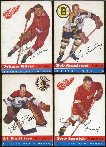 1954-55 Topps Hockey- 4 Diff.