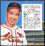 1954 Red Man – No Tab- NL #19 Enos Slaughter, Cardinals