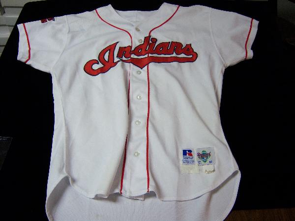 1996 Cleveland Indians Sandy Alomar, Jr. Game Used Baseball Jersey