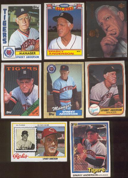 Sparky Anderson Player Lot- 180 Asst.