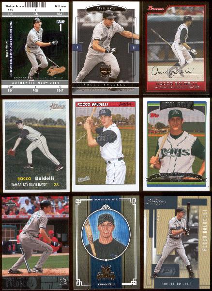 Rocco Baldelli Player Lot- 200 Asst.