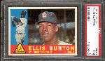 1960 Topps Baseball- #446 Ellis Burton, Cardinals- PSA NM 7