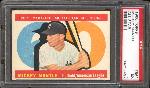 1960 Topps Baseball- #563 Mickey Mantle All Star- PSA Ex 5