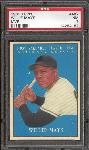 1961 Topps Baseball- #482 Willie Mays MVP- PSA NM 7