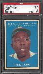 1961 Topps Baseball- #484 Hank Aaron MVP- PSA NM 7