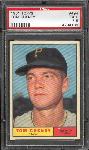 1961 Topps Baseball- #494 Tom Cheney, Pirates- PSA EX+ 5.5