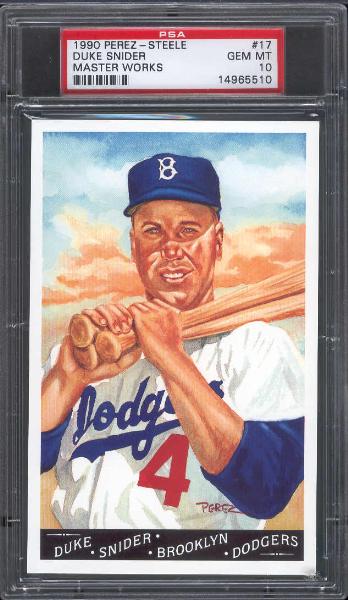 1990 Perez Steele Masterworls- #17 Duke Snider- PSA Gem Mint 10