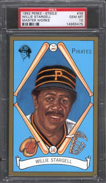 1992 Perez Steele Masterworks- #39 Willie Stargell- PSA Gem Mint 10