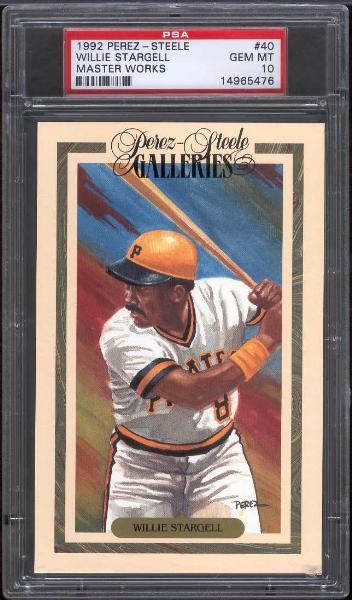 1992 Perez Steele Masterworks- #40 Willie Stargell- PSA Gem Mint 10