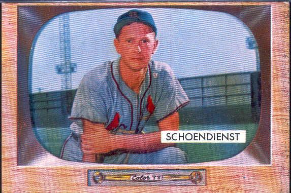 1955 Bowman Bb- #29 Red Schoendienst