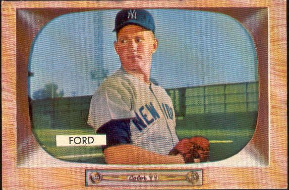 1955 Bow Bb- #59 Whitey Ford, Yankees