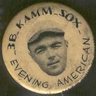 1930 Chicago American Evening American Pin- Willie Kamm, White Sox