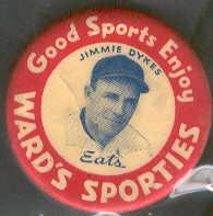 1934 Wards Sporties Pin- Jimmie Dykes