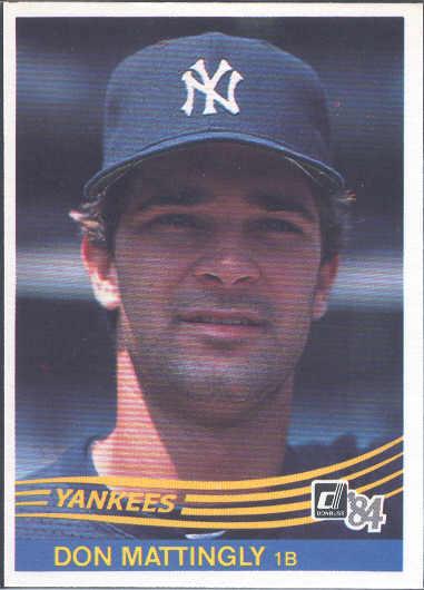 1984 Donruss Bb- #248 Don Mattingly RC, Yankees