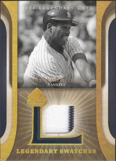 2004 SP Legendary Cuts Bb- "Legendary Swatches"- #LSW-DW Dave Winfield, Yankees