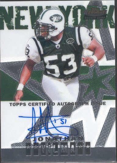 2004 Finest Ftbl.- #116 Jonathan Vilma AU RC, Jets- #585/999