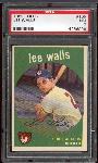 1959 Topps Bb- #105 Lee Walls, Cubs- PSA NM 7