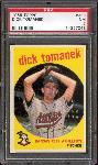 1959 Topps Bb- #369 Dick Tomanek, A’s- PSA NM 7