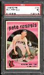 1959 Topps Bb- #370 Pete Runnels, Red Sox- PSA NM 7