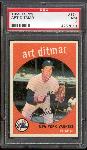 1959 Topps Bb- #374 Art Ditmar, Yankees- PSA NM 7