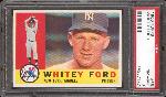 1960 Topps Bb-#35 Whitey Ford, Yankees- PSA NM-MT 8