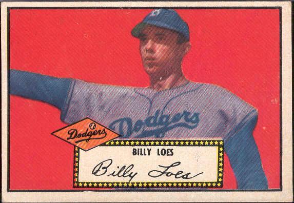 1952 Topps Baseball- #20 Billy Loes, Brooklyn Dodgers