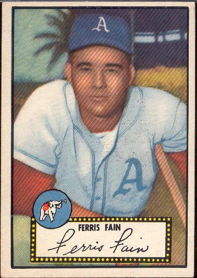 1952 Topps Baseball- #21 Ferris Fain, Phila A’s