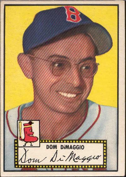 1952 Topps Baseball- #22 Dom DiMaggio, Boston Red Sox