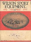 1921/22 Wilson Sport Equiptment Catalog- (Fall and Winter)