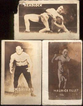 1948 Topps Magic Photos- 3 Diff. Wrestlers