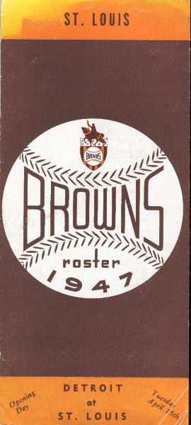 1947 St. Louis Browns Spring Training Roster Guide