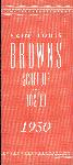 1950 St. Louis Browns Spring Training Roster Guide