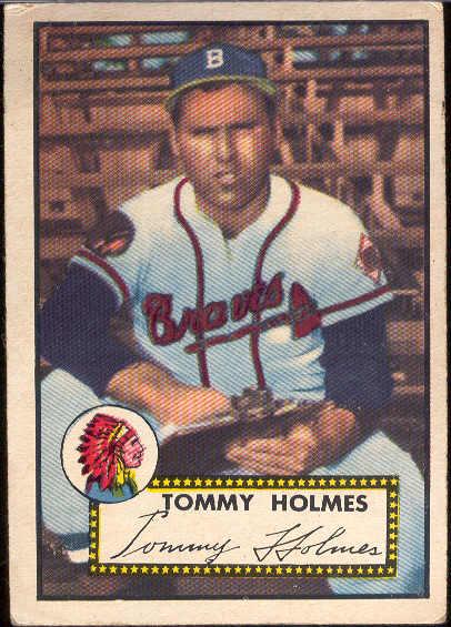 1952 Topps Bb- #289 Tommy Holmes, Braves