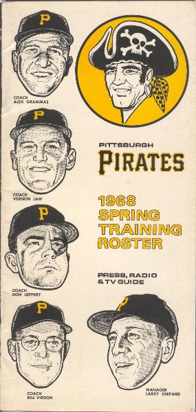 1968 Pittsburgh Pirates Spring Training Roster Guide